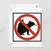 喫煙リスは高速道路の標識を許可しない ポストカード (正面/裏面)