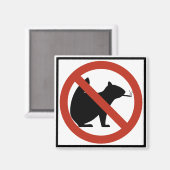 喫煙リスは高速道路の標識を許可しない マグネット (正面/裏面)