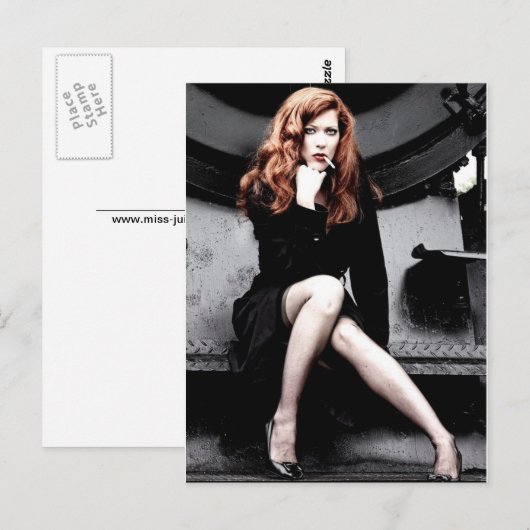 喫煙レディ ポストカード (正面/裏面)