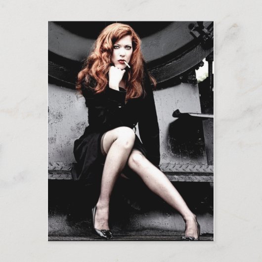 喫煙レディ ポストカード (正面)