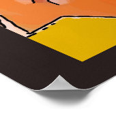 喫煙レディ、追加文字、プリント ポスター (角)