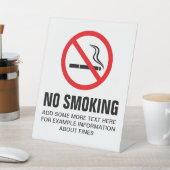 喫煙付きペデスタルカスタム文字なし 台座サイン (インサイチュ)