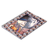 喫煙墓地の幽霊たち付き骨組不気味み ノートブック (左側)