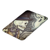 喫煙墓地の幽霊たち付き骨組不気味み マグネット (左側)