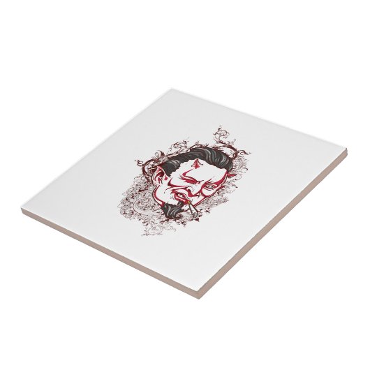 喫煙悪魔 タイル (側面)