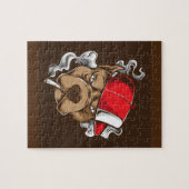 喫煙犬 ジグソーパズル (横)