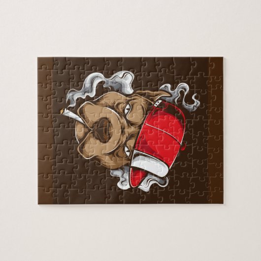 喫煙犬 ジグソーパズル (横)