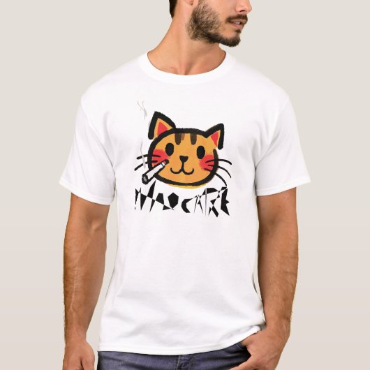 喫煙猫 Tシャツ (正面)