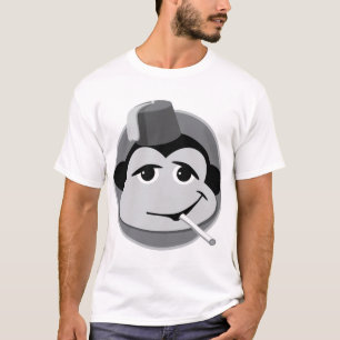 喫煙猿のTシャツの白 Tシャツ
