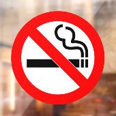 喫煙禁止の家または事業所 ウィンドウサイン (シート2)