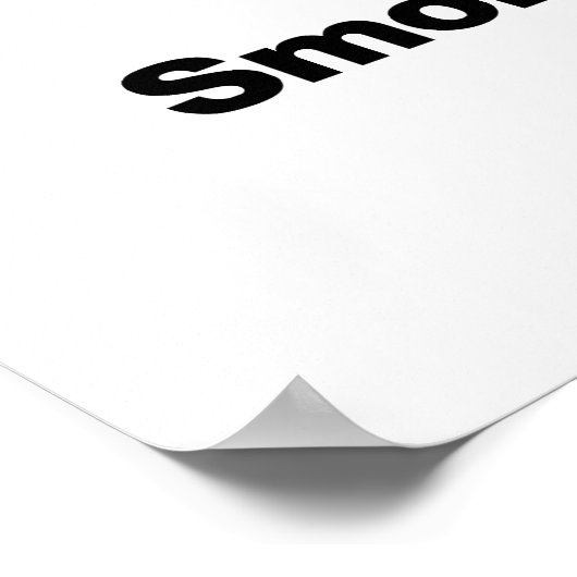 喫煙禁止蒸発を許可 ポスター (角)