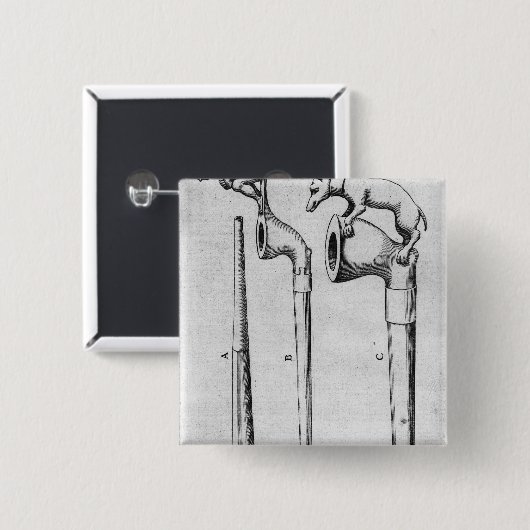 喫煙管 缶バッジ (正面&裏面)