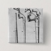 喫煙管 缶バッジ (正面)