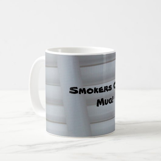 喫煙者のみマグ コーヒーマグカップ (正面左)