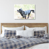 喫煙者は散歩を待つ キャンバスプリント (インサイチュ (寝室))