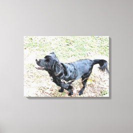 喫煙者は散歩を待つ キャンバスプリント