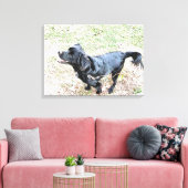 喫煙者は散歩を待つ キャンバスプリント (インサイチュ (リビング))