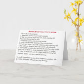 喫煙者12ステップ カード (黄色い花)