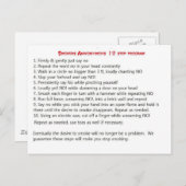 喫煙者12ステップ ポストカード (正面/裏面)