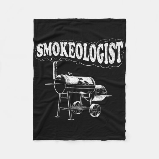 喫煙者 – おもしろいPitmaster Bbq Smoker Grilling フリースブランケット (正面)