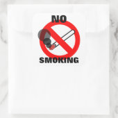 喫煙記号なし スクエアシール (バッグ)