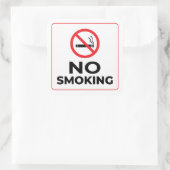 喫煙記号なし スクエアシール (バッグ)