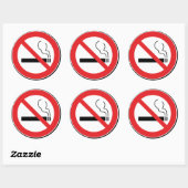 喫煙記号なし ラウンドシール (シート)