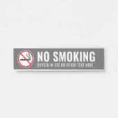 喫煙警告の酸素の使用禁止 サインプレート (正面)