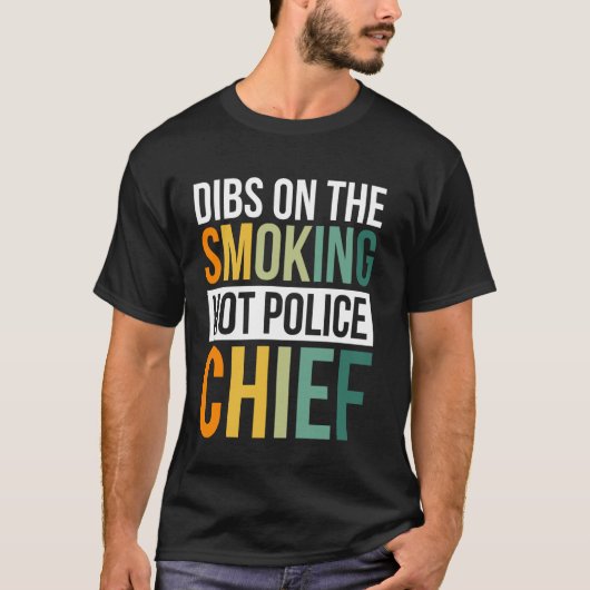 喫煙警察署長のディブ1 Tシャツ (正面)