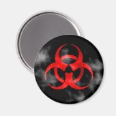 喫煙赤生物学的災害［有害物質］記号磁石 マグネット (正面/裏面)