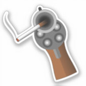 喫煙銃 シール (正面)