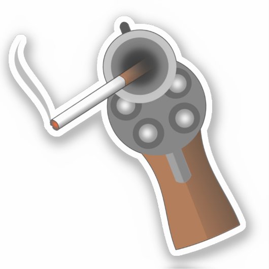 喫煙銃 シール (正面)