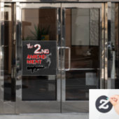 喫煙銃 – 第2補正 ウィンドウサイン (オフィスドア)