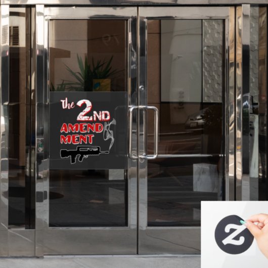 喫煙銃 – 第2補正 ウィンドウサイン (オフィスドア)