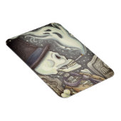 喫煙骨格墓地マグネット長方形 マグネット (右側)