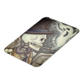 喫煙骨格墓地マグネット長方形 マグネット (左側)