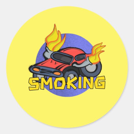 喫煙 ラウンドシール (正面)