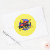 喫煙 ラウンドシール (封筒)