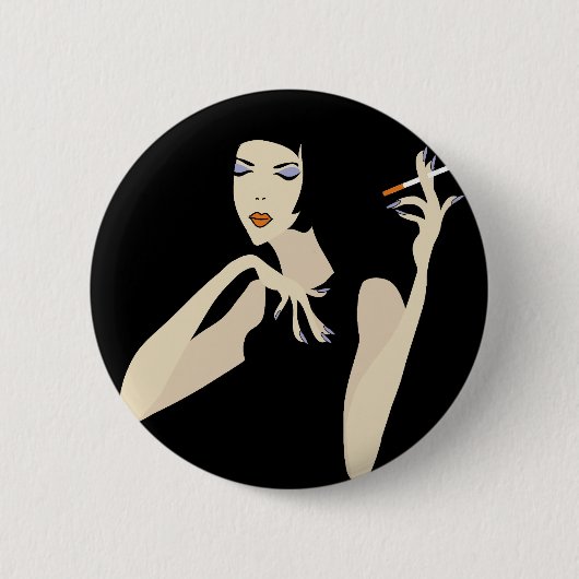 喫煙 缶バッジ (正面)