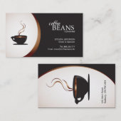 喫茶店かベーカリーの名刺 名刺 (正面/裏面)