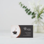 喫茶店かベーカリーの名刺 名刺 (スタンド正面)