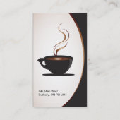 喫茶店かベーカリーの名刺 名刺 (裏面)