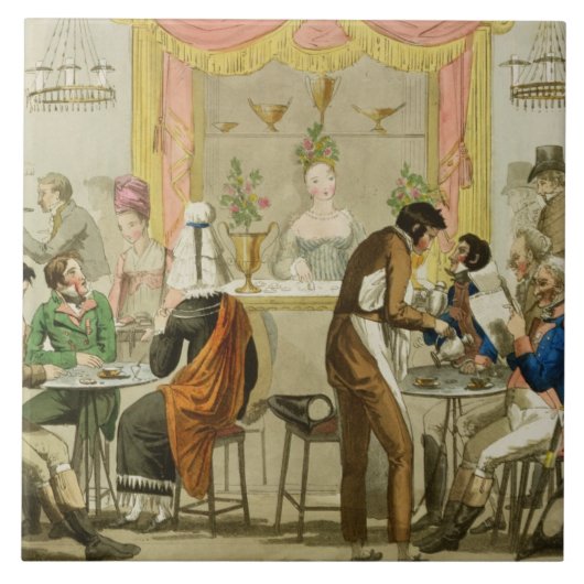 喫茶店のインテリア、パブ。 ウィリアムPearmのため タイル (正面)