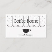 喫茶店のカフェのおおいのコップのシンプルな名刺 名刺 (正面)