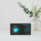 喫茶店のカフェのカスタムな名刺 名刺 (スタンド正面)