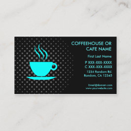 喫茶店のカフェのカスタムな名刺 名刺