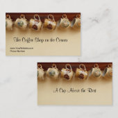 喫茶店のカフェの英国の茶部屋の名刺 名刺 (正面/裏面)