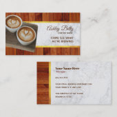 喫茶店のスローガンの名刺 名刺 (正面/裏面)