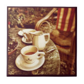 喫茶店のテーブル タイル (正面)