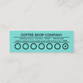 喫茶店のパンチカード ロイヤリティカード (裏面)